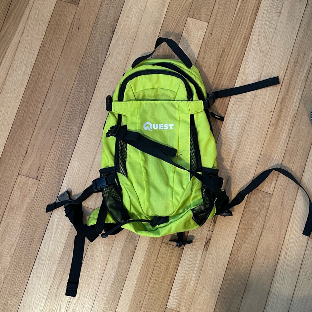 Quest Neon Green Daypack Backpack